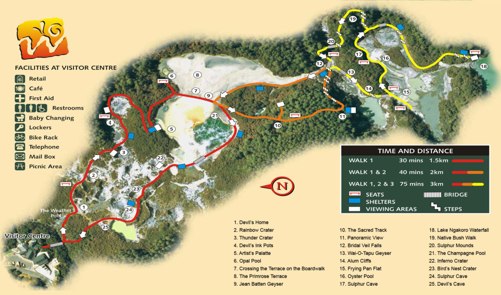 waiotapu map